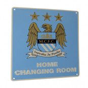 Manchester City skylt hemmaomklädningsrum Eagle