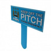 Manchester City Skylt Keep Off The Pitch