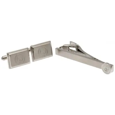 Manchester City Slipshållare&Manschettknappar