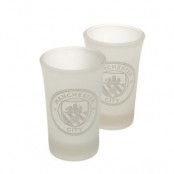 Manchester City Snapsglas Frosted 2-Pack