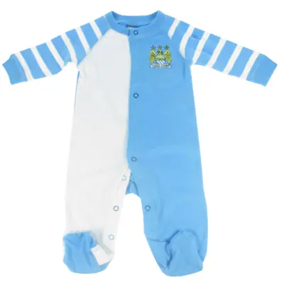 Manchester City Sovdress Himmelsblå/Vit Marlo Boys 3-6 mån