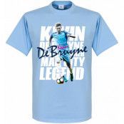 Manchester City T-shirt Kevin De Bruyne Legend Ljusblå S