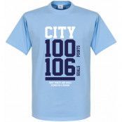 Manchester City T-shirt Man City 100 Ljusblå L