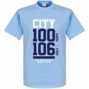 Manchester City T-shirt Man City 100 Ljusblå XS