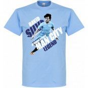 Manchester City T-shirt Silva Man Legend Ljusblå M