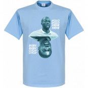 Manchester City T-shirt Ya Ya Kolo Kolo Yaya Toure Ljusblå L