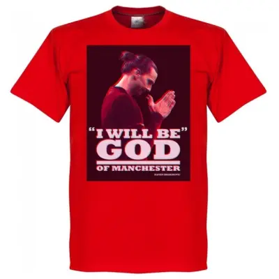Manchester United T-shirt Zlatan God Barn Röd 12 år