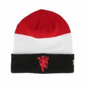 New Era - Football Svart cuff Beanie - Manchester United Flag Beanie Black/White/Scarlet Cuff @ Hatstore