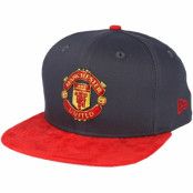 Keps Manchester United Suede Visor 9Fifty Grey/Red Snapback - New Era