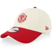 New Era - Football Beige adjustable Keps - Manchester United Contrast Ktd 9FORTY Ivory/Scarlet Adjustable @ Hatstore