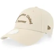 New Era - Football Beige adjustable Keps - Manchester United Womens Wordmark 9FORTY Stone Adjustable @ Hatstore