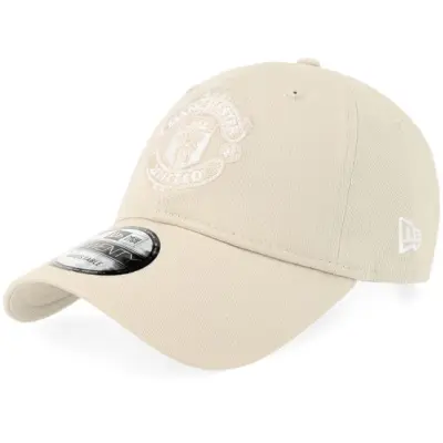 New Era - Football Beige unconstructed Keps - Manchester United Seasonal 9TWENTY Stone Dad Cap @ Hatstore
