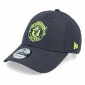 New Era - Football Blå adjustable Keps - Manchester United Fw Poly Pop 9FORTY Navy/Cyber Green Adjustable @ Hatstore