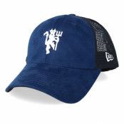 New Era - Football Blå trucker Keps - Manchester United Mesh Devil 9Forty Navy/Black Trucker @ Hatstore