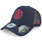 New Era - Football Blå trucker Keps - Manchester United Seasonal Navy A-frame Trucker @ Hatstore