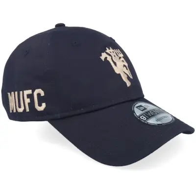New Era - Football Blå unconstructed Keps - Manchester United Mufc 9TWENTY Navy Dad Cap @ Hatstore