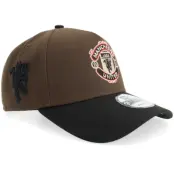 New Era - Football Brun adjustable Keps - Hatstore Exclusive x Manchester United 9FORTY Brown/Black A-frame Adjustable @ Hatstore