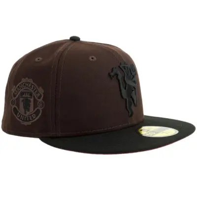 New Era - Football Brun fitted Keps - Hatstore Exclusive x Manchester United 59FIFTY Burnt Wood/Black Fitted @ Hatstore