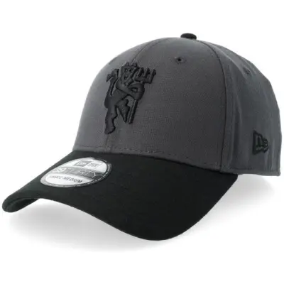 New Era - Football Grå stretch-fit Keps - Hatstore Exclusive x Manchester United 39THIRTY Dark Graphite/Black Stretch-Fit @ Hatstore