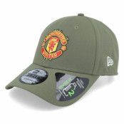 New Era - Football Grön adjustable Keps - Manchester United Seasonal Pop 9FORTY Olive Adjustable @ Hatstore