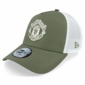 New Era - Football Grön trucker Keps - Manchester United Seasonal Olive A-Frame Trucker @ Hatstore