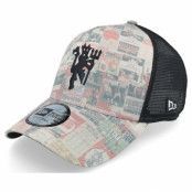 New Era - Football Multi trucker Keps - Manchester United All OVer Print Review A-Frame Multi/Black Trucker @ Hatstore