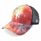 New Era - Football Multi trucker Keps - Manchester United Tiedye Cord Scarlet/Black Trucker @ Hatstore