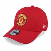 New Era - Football Röd adjustable Keps - Kids Manchester United Core Youth 9FORTY Manutd Scarlet Adjustable @ Hatstore