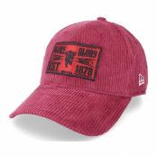 New Era - Football Röd adjustable Keps - Manchester United Cord Patch 9FORTY Scarlet Adjustable @ Hatstore