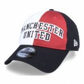 New Era - Football Röd adjustable Keps - Manchester United Cotton Satin 9TWENTY Black/Scarlet/White Adjustable @ Hatstore