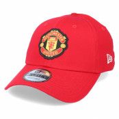 New Era - Football Röd adjustable Keps - Manchester United Side Multi Patch 9Forty Red Adjustable @ Hatstore