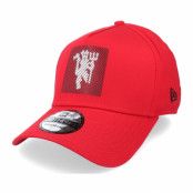 New Era - Football Röd flexfit Keps - Manchester United Line Print 39Thirty A-Frame Scarlet Flexfit @ Hatstore