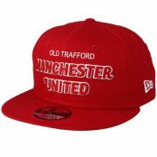 New Era - Football Röd snapback Keps - Manchester United Fall 19 Script 9Fifty Red Snapback @ Hatstore