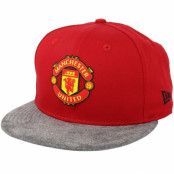 New Era - Football Röd snapback Keps - Manchester United Suede Vize 9Fifty Red/Grey Snapback @ Hatstore