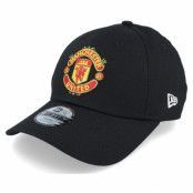 New Era - Football Svart adjustable Keps - Kids Manchester United Core 9FORTY Black Adjustable @ Hatstore