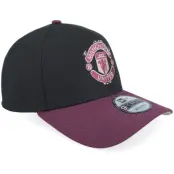 New Era - Football Svart adjustable Keps - Manchester United 9FORTY Black/Plum A-Frame Adjstable @ Hatstore