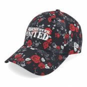 New Era - Football Svart adjustable Keps - Manchester United Floral All Over Print 9FORTY Black Adjustable @ Hatstore