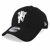 New Era - Football Svart adjustable Keps - Manchester United Hex Devil 9Forty Black/White Adjustable @ Hatstore