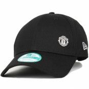 New Era - Football Svart adjustable Keps - Manchester United Mini Metal Crest Black 940 Adjustable @ Hatstore