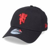 New Era - Football Svart adjustable Keps - Manchester United Side Multi Patch 9Forty Black/Red Adjustable @ Hatstore