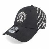 New Era - Football Svart adjustable Keps - Manchester United Tonal 9FORTY Black/White Adjustable @ Hatstore