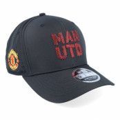 New Era - Football Svart adjustable Keps - Manchester United Weave Overlay 9FIFTY Black Adjustable @ Hatstore