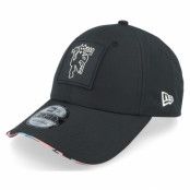 New Era - Football Svart adjustable Keps - Manchester United Zebra Visor 9FORTY Black Adjustable @ Hatstore