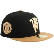 New Era - Football Svart fitted Keps - Hatstore Exclusive x Manchester United 59FIFTY Black/Light Bronze Fitted @ Hatstore