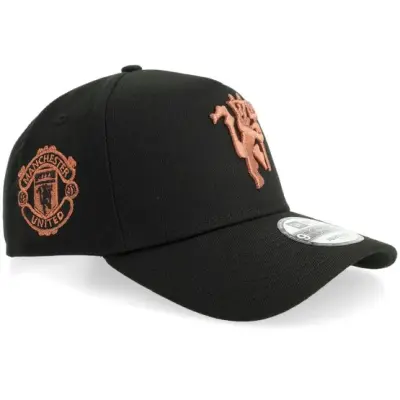 New Era - Football Svart snapback Keps - Hatstore Exclusive x Manchester United 9FORTY Black/Metallic Copper A-Frame Snapback @ Hatstore