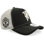 New Era - Football Svart trucker Keps - Hatstore Exclusive x Manchester United 9FORTY Black/Stone A-Frame Trucker @ Hatstore