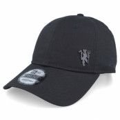 New Era - Football Svart unconstructed Keps - Manchester United Tonal Pin 9TWENTY Black Dad Cap @ Hatstore