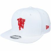 New Era - Football Vit snapback Keps - Manchester United Wordmark Closure 9Fifty White Strapback @ Hatstore