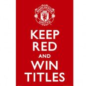 Manchester United affisch Keep Red 60