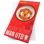 Manchester United Födelsedagskort Glory Glory